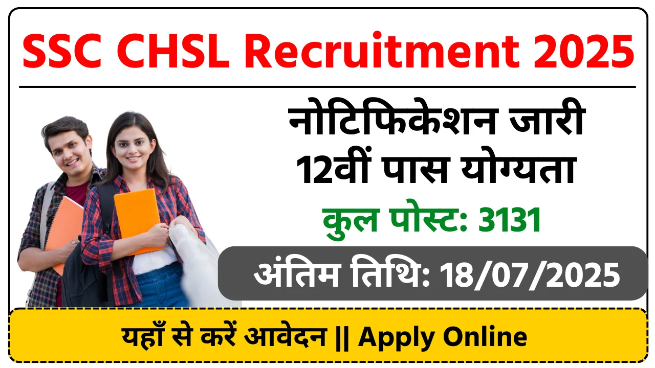 SSC CHSL 10+2 Notification 2025