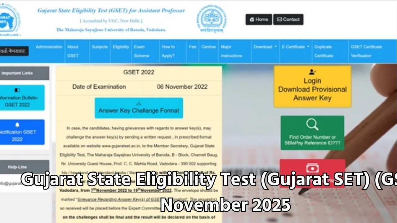 Gujarat SET 2025