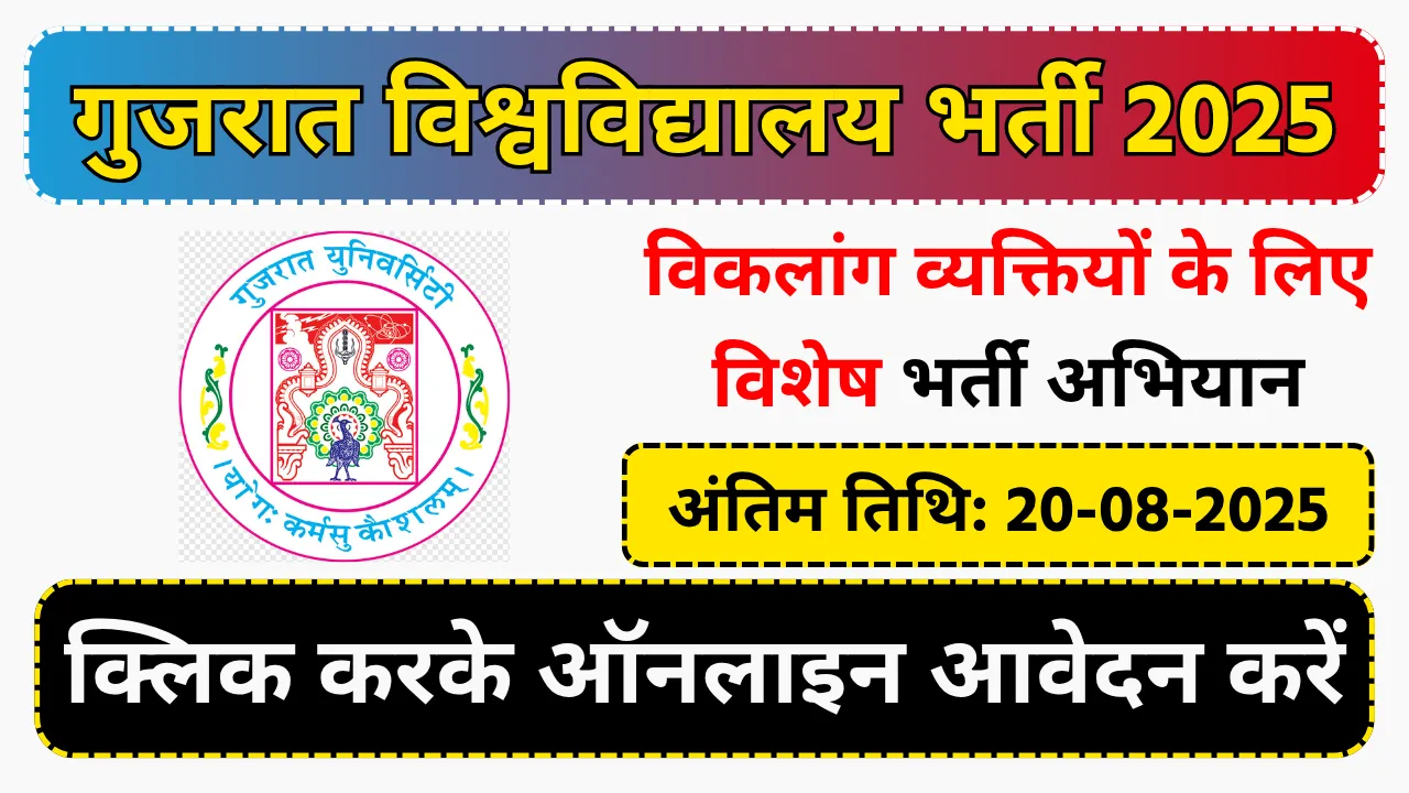 Gujarat University Recruitment 2025