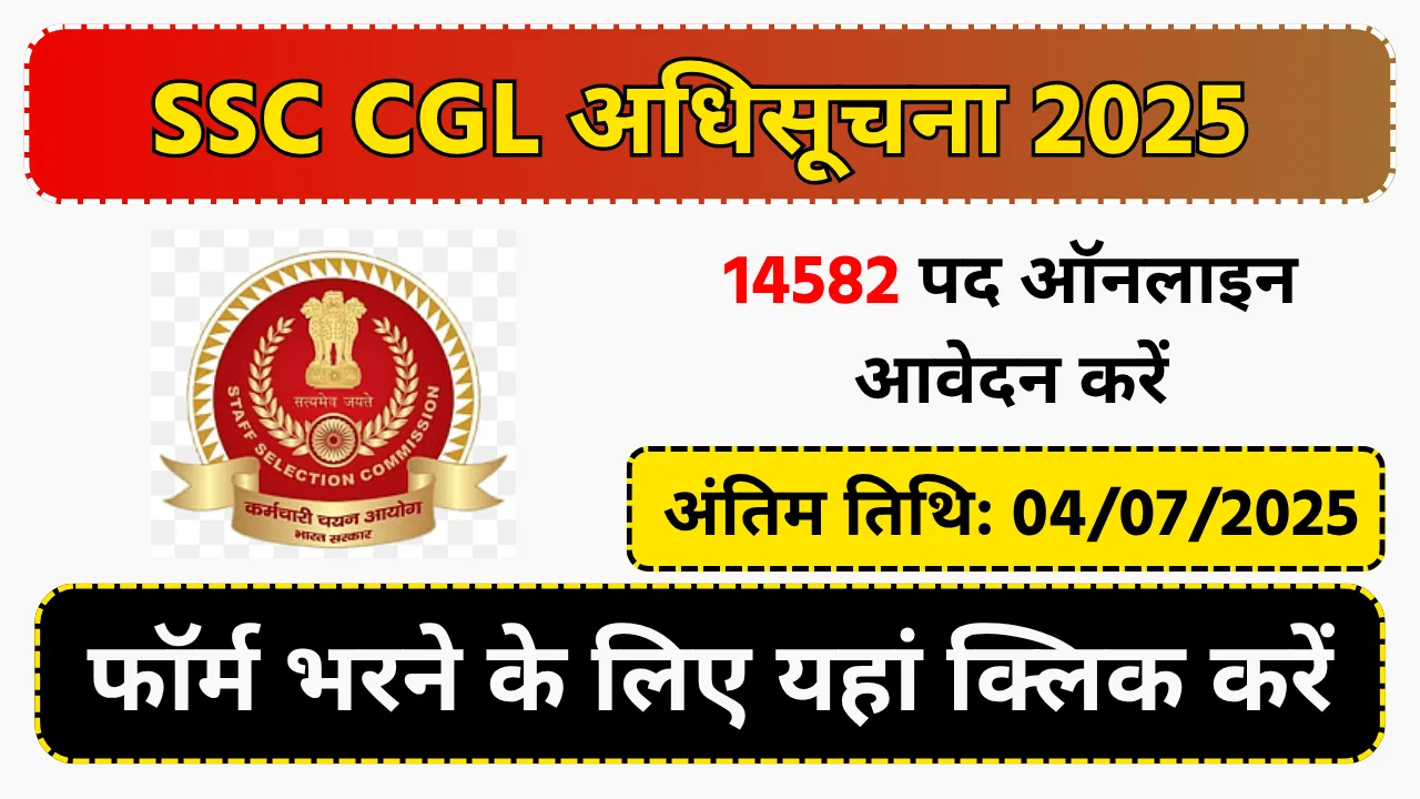 SSC CGL Notification 2025